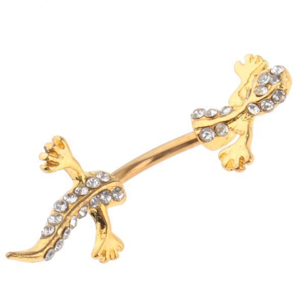 Body Jewelry La - 3x Elegante Modische Kristall-Plättchen-Ringe mit Weißen