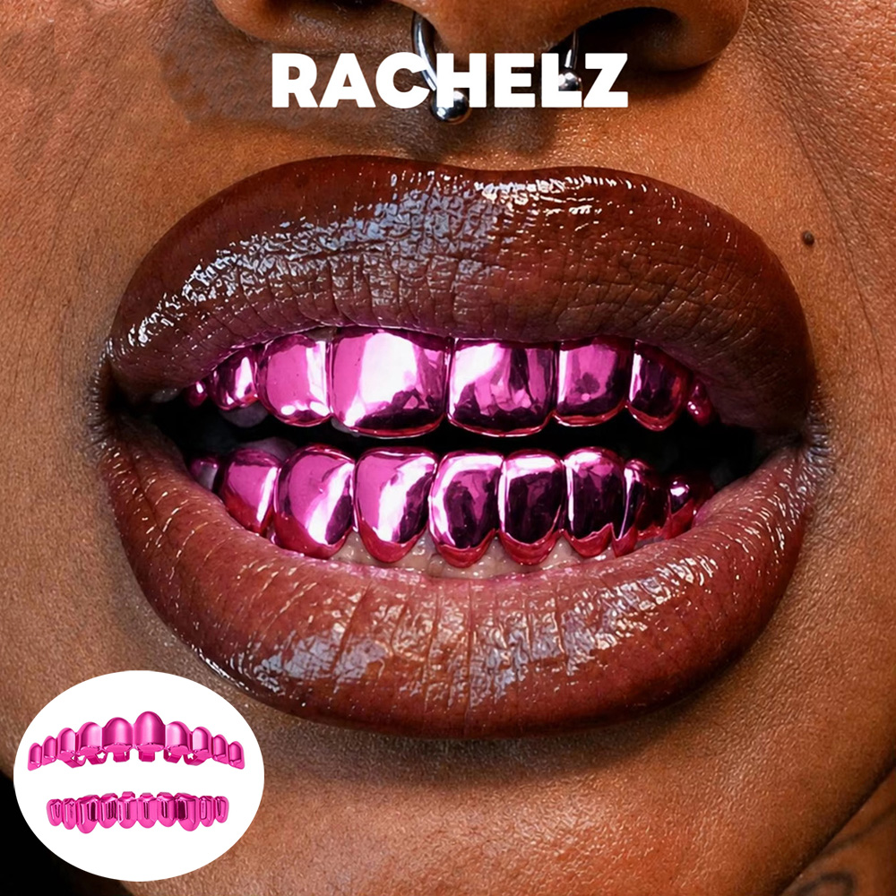 Body Jewelry Changing Kit - RACHELZ Sweet Cool 6/8/10 Spiegelrosa Grillz