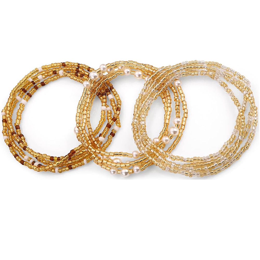 Body Jewelry Women - Taillenperlen für Frauen, Bauchketten, elastische Ketten,