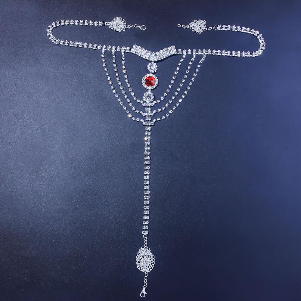 Sexy Körperkette Dessous Roter – Body Jewelry Women Bewertung und Preis