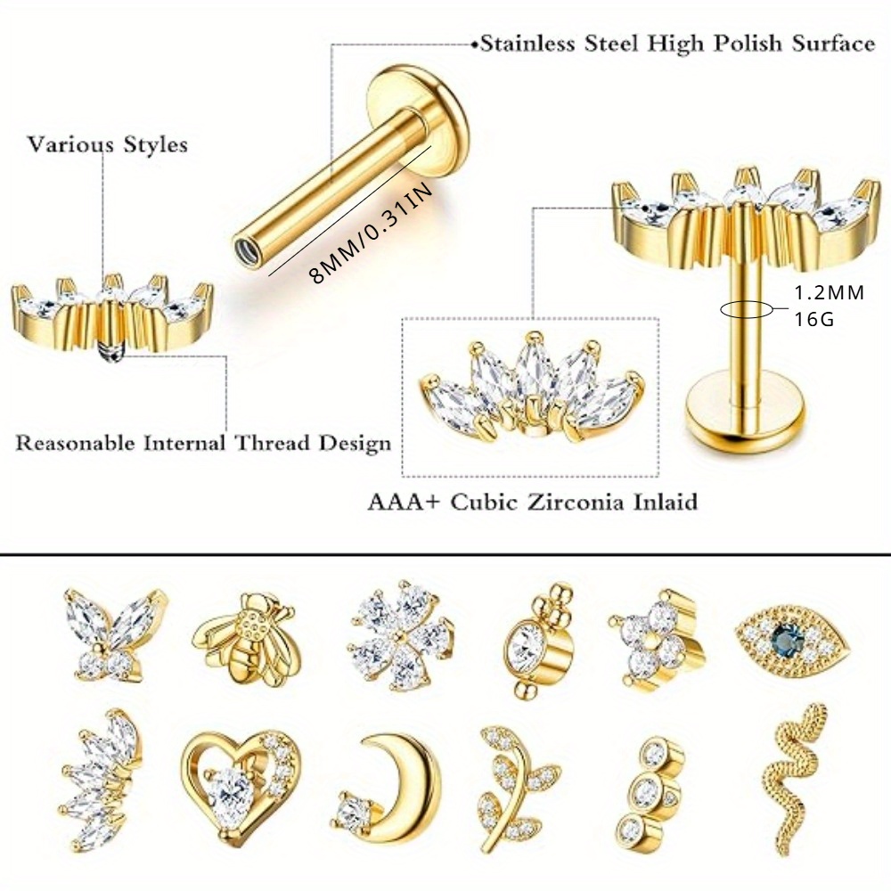 Drperfect 12-teiliges Knorpel- – Body Jewelry Changing Kit Bewertung und Preis