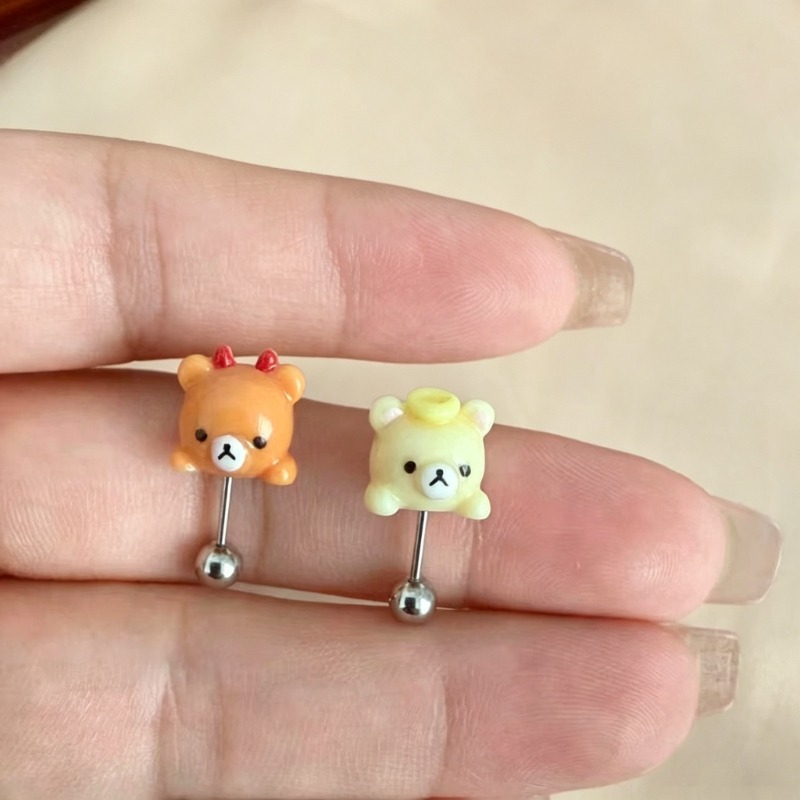Kawaii Rilakkuma Ohrstecker au – Body Jewelry Titanium Bewertung und Preis