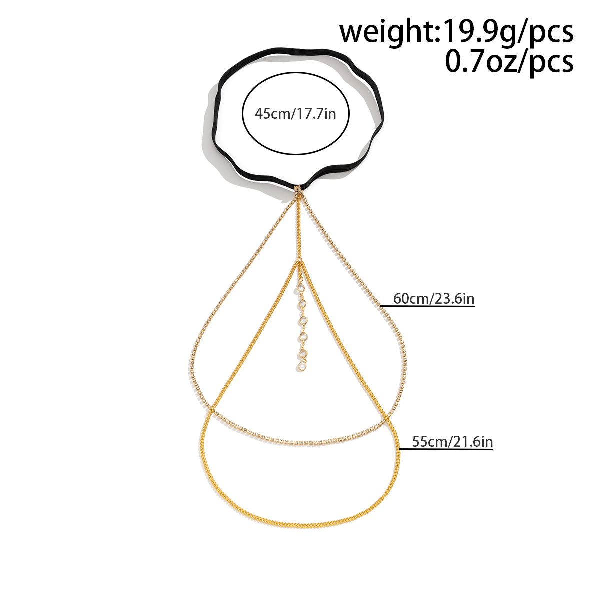 Sexy glänzende Kristall-Mehrsc – Body Jewelry Women Bewertung und Preis