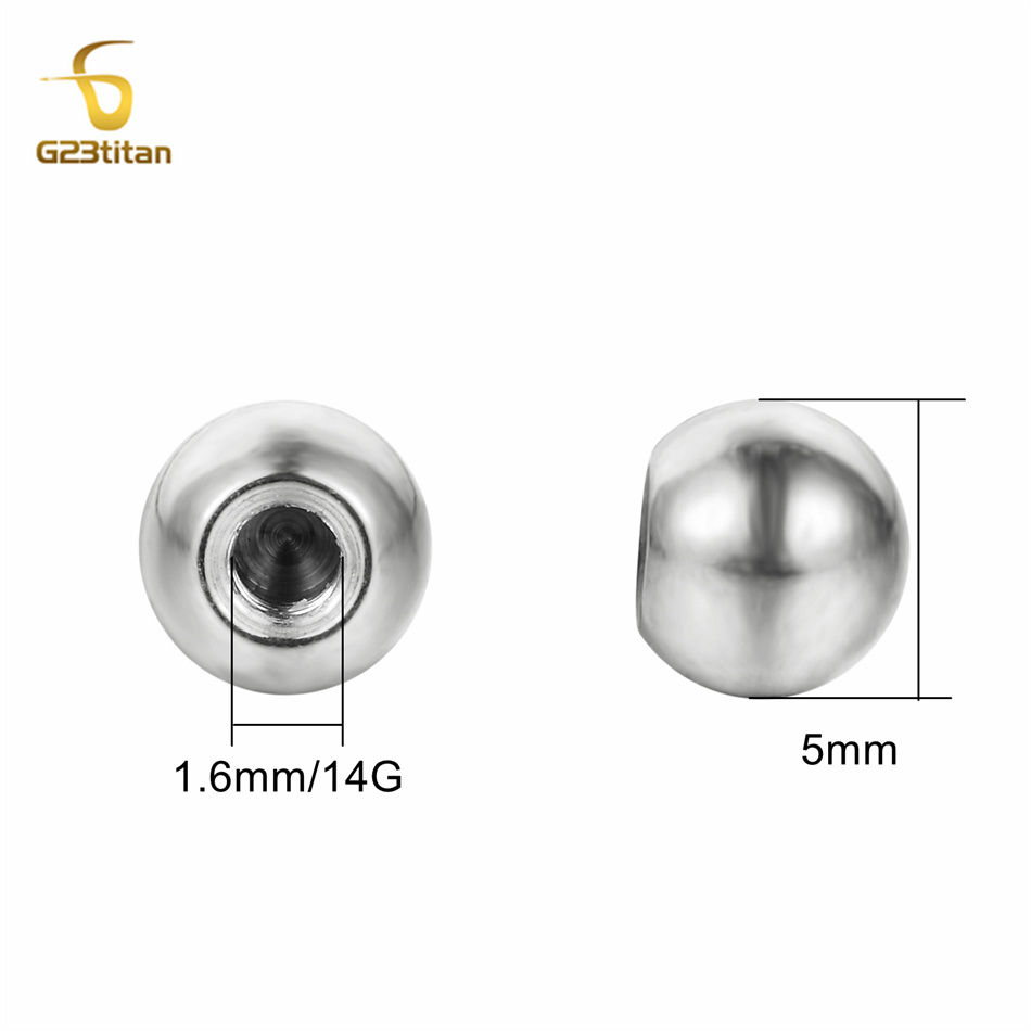 10 Stück 16G 14G 3mm 4mm 5mm G – Body Jewelry Titanium Bewertung und Preis