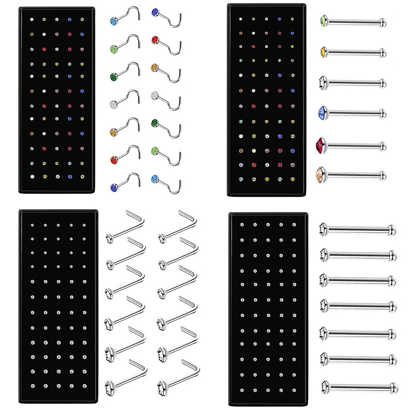 L-förmiges Edelstahl-Kristall- – Body Jewelry Changing Kit Bewertung und Preis