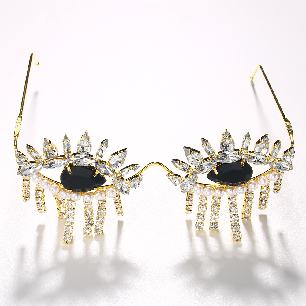 Stone fans Quaste Brille Rahme – Body Jewelry Women Bewertung und Preis