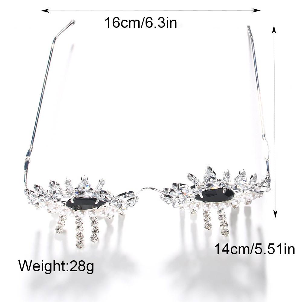 Stone fans Quaste Brille Rahme – Body Jewelry Women Bewertung und Preis