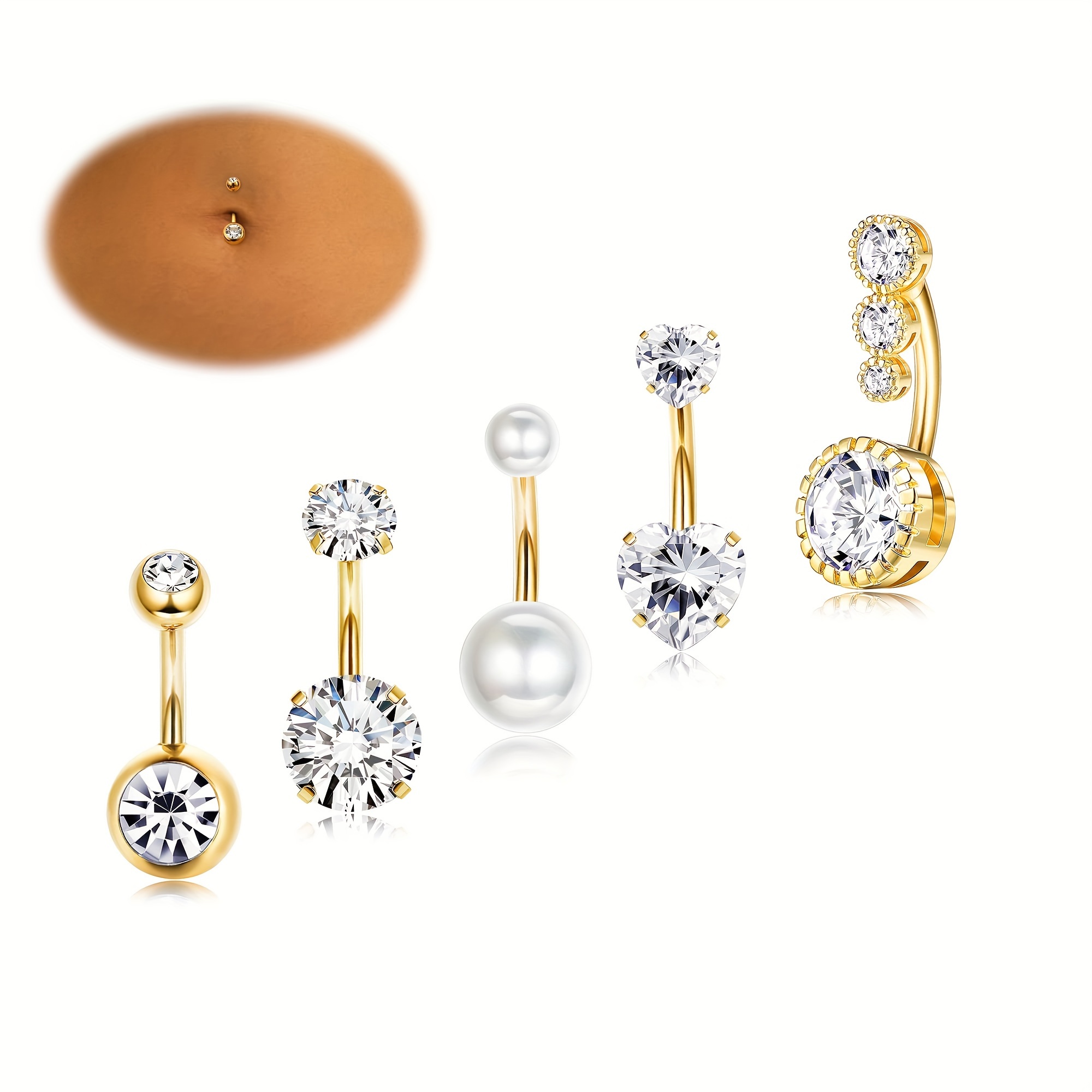 Elegantes Bauchnabelring-Set a – Body Jewelry Changing Kit Bewertung und Preis